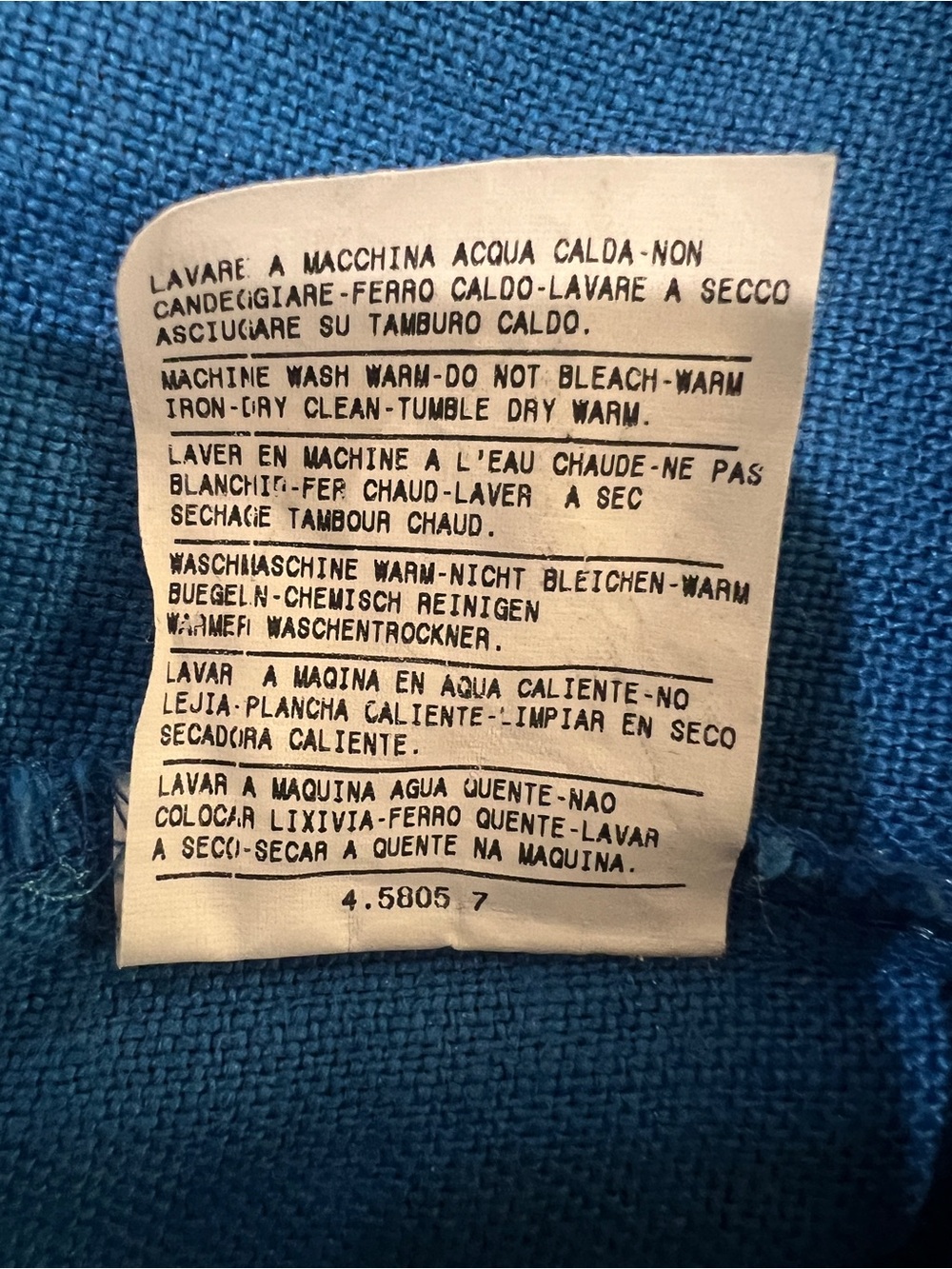 United Colors of Benetton 100% Linen Blue Casual Square Neck Midi Dress-L - Picture 7 of 7